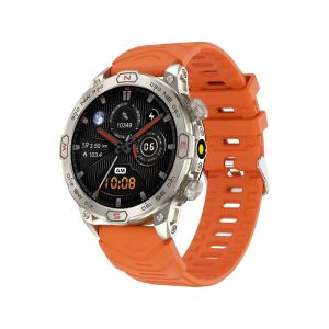 KC86 Men Smart Watch 1.43 Inch HD Large Screen BT Call Flashlight Compass Smart