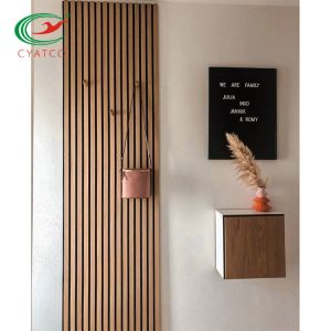 China Fluted Wall Wooden Acoustic Panels Odorless Multiscene 600x1200mm on sale