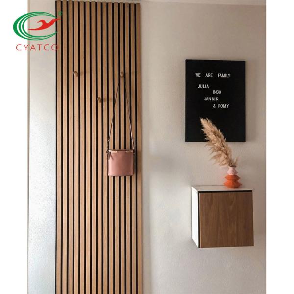 Buy Fluted Wall Wooden Acoustic Panels Odorless Multiscene 600x1200mm at wholesale prices