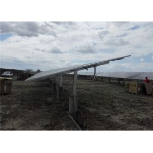 Durable Adjustable Mounting System 15-55 Degree Ground Solar Pole Support