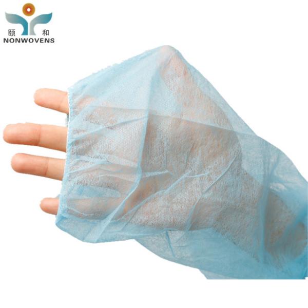 Eco Friendly PP Non Woven Fabric Arm Cover With Elastic Cuff For Home Cleaning