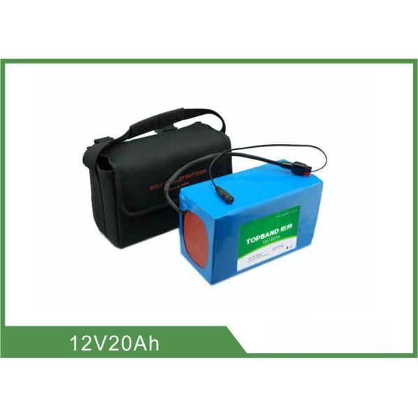 12V 20Ah Light weight Solar Light Batteries , Lithium Battery Pack 2 Years