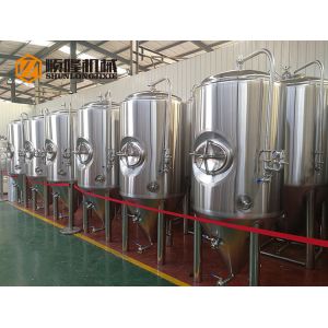 600 L Bright Polished Beer Fermentation Tanks , Large Conical Fermenter