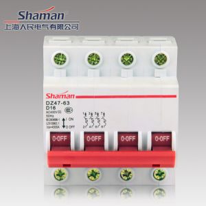 Quality High quality good price DZ47-63D-4P-16A Mini circuit breaker,murray circuit breakers for sale