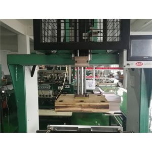 Cardboard Rigid Box Stapling Machine / PLC Control Machine High Efficiency