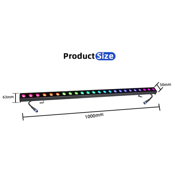 24*2W LED Washer Wall Light Outdoor IP65 Waterproof RGBW Colorful Building Wall Washer Lights