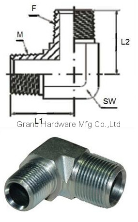 male thread NPT,BSP,Metric precision hydraulic steel fittings