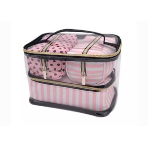 China Moistureproof Cosmetics Camping Storage Bag Waterproof Transparent PVC PU on sale