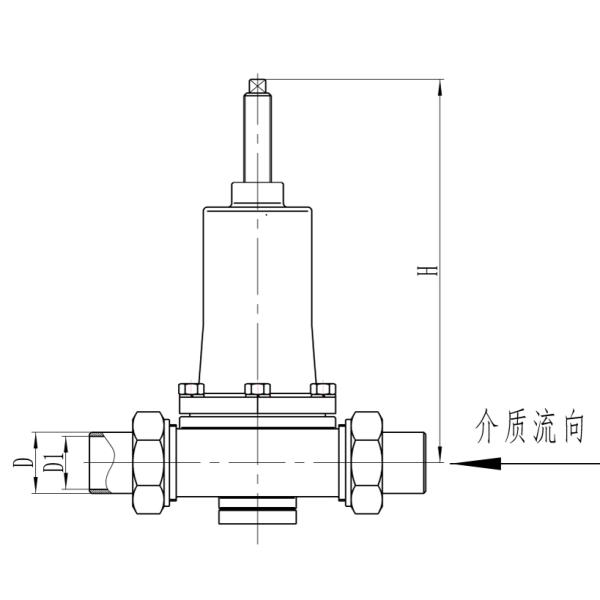 SS304/316 Steam Pressure Reducing Valve Low Temperature Step Down Regulator