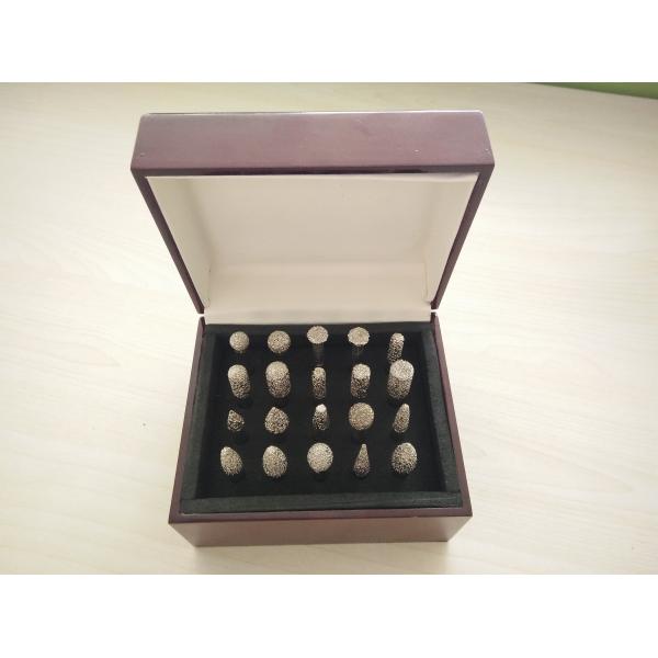 Buy 6mm Shaft Vacuum Brazed Diamond Tools Diamond Mounted Points Grit 30/45 at wholesale prices