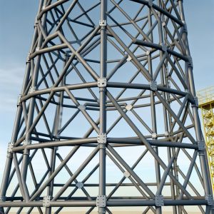 Eco-Friendly Structural Steel Tower Pre Assembled Steel Buildings Anti Corrosion