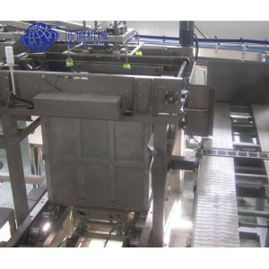 Full Tin Cans Loading Unloading Machines Glass Metal Horizontal Transfer Type