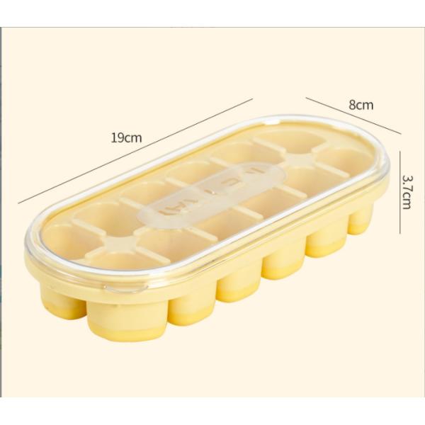 Food Grade Silicone Ice Cube Mold for Large Capacity Storage in Household Refrigerators