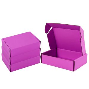 Quality Sakura Pink Kraft Paper Corrugated Storage Box For Travel / Storage for sale