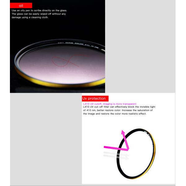 Optical Glass Dslr Ir Filter , L41 IR Camera Filter UV For Filtering Rays