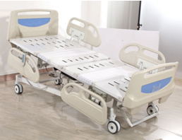Intensive Care Motorised Hospital Bed Tilted For Patients Examination