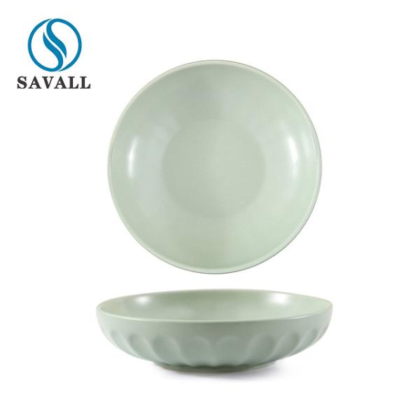 Buy Diameter 22cm Round Morandi Porcelain Salad Plates at wholesale prices