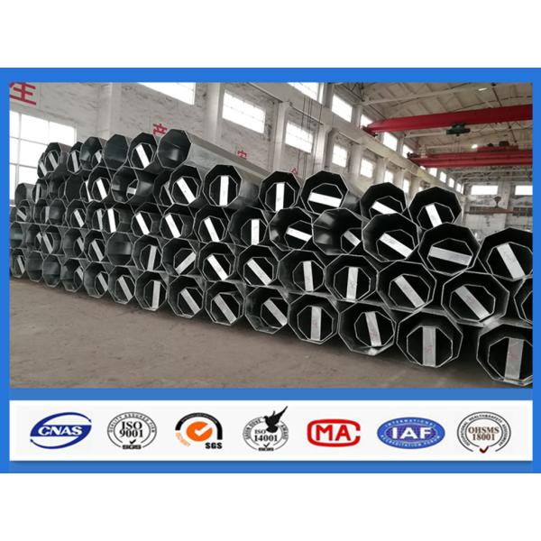 Buy 30ft 40ft Octagon Shape Galvanized Pole For Electricity Transmission Line at wholesale prices