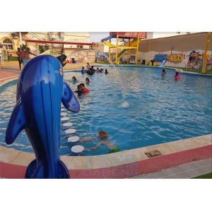 Playground Aqua Water Toys Fiberglass Dolphin Sprinkler For Splash Pad