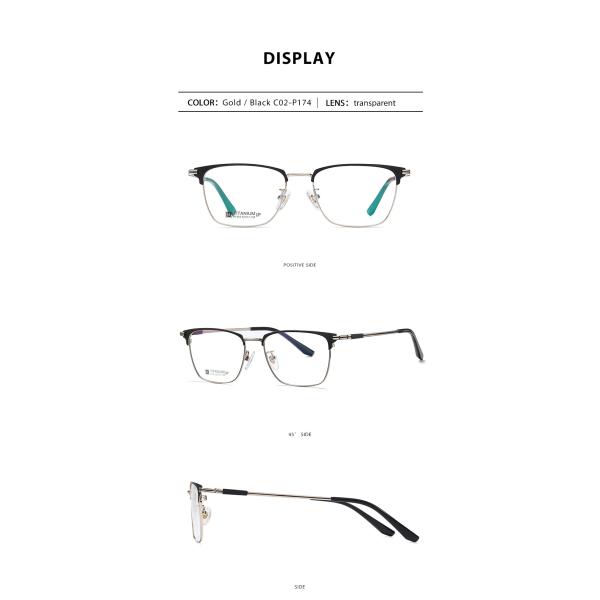 OEM Titanium Frame Glasses Anti Allerg Corrosion Resistant For Men