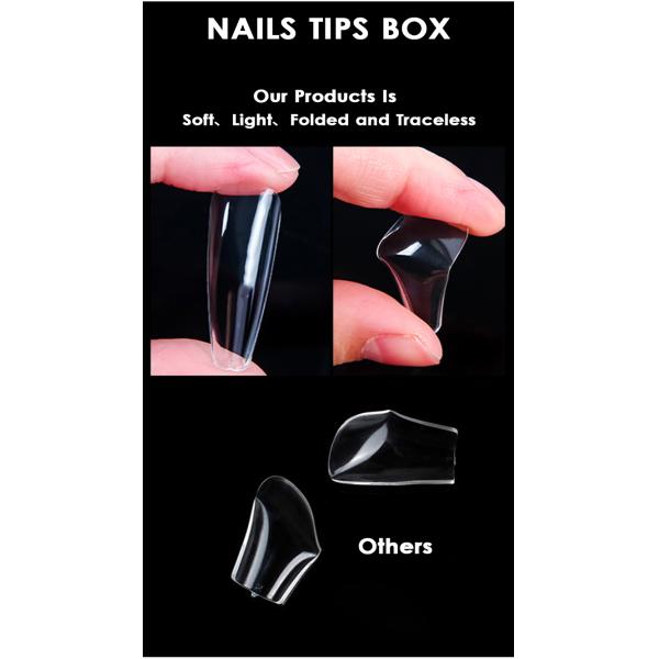 Upgrade Your Nail Game with Round Press on Nails Oem Private Label False Fake Nails Designed Press on Nails 500 Pcs/pack