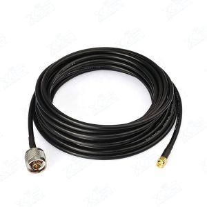 Black Durable LMR240 Antenna Cable Assembly