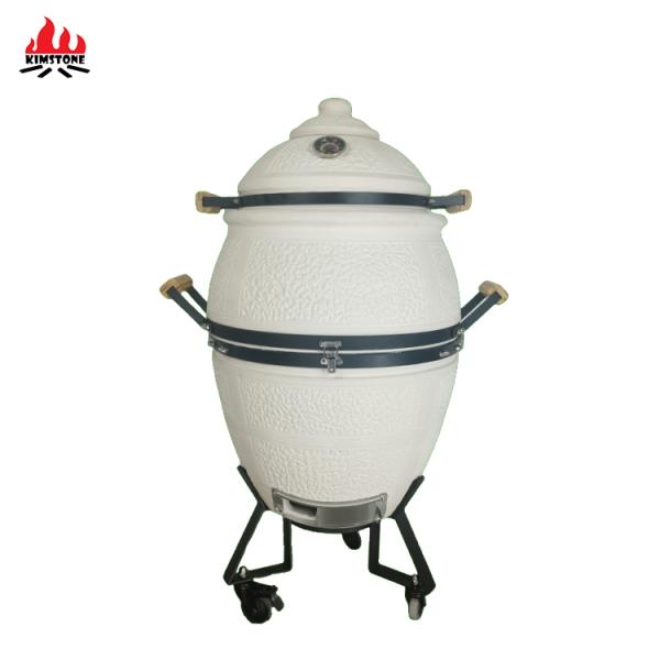 KIMSTONE 21 Inch Tandoor Smoker Smokeless Charcoal-fired Stylish and Modern Kamado Smoker Easy Temperature Reading
