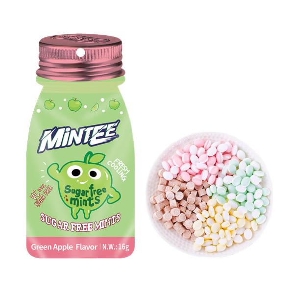Buy Green Apple Mints Wholesale Tablet Lozenge Sugar Free Mint Vitamin Candy Factory at wholesale prices