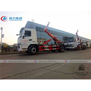 Shacman 10 Ton Hydraulic Hooklift Garbage Truck With 10000L Container