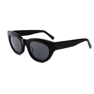 Polarized Round Acetate Sunglasses Retro Cat Eye For Women