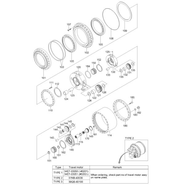 XKAH-01287 XKAH01287 R480LC-9 Travel Reduction Gear For HYUNDAI Excavator Final Drive