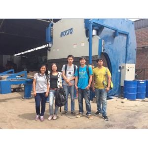 China Customized High Mast CNC Folder Bender With Fully Automatic Level And 6mm Max Bending Thickness 600mm Back Gauge Range on sale