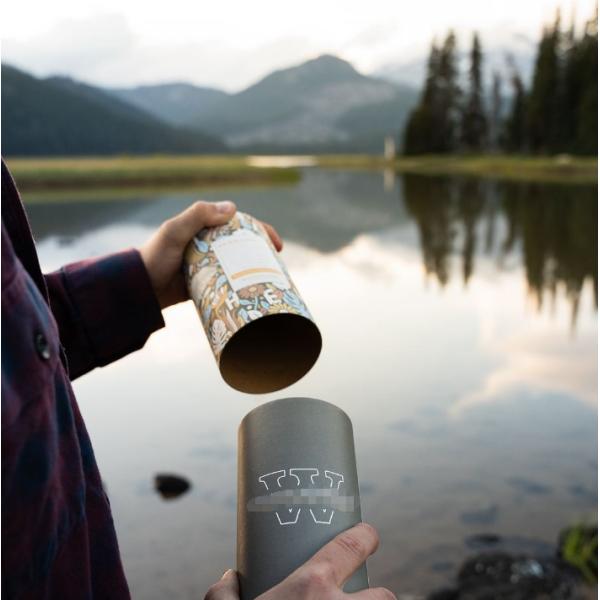 Natural Coffee Bean Drink Powder Container Paper Tube Tea Box Round Paper Tea Package Tube