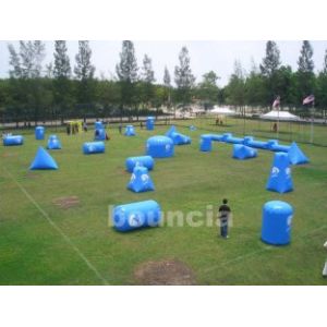 Quality Commercial Grade PVC Tarpaulin Inflatable Paintball Bunker Inflatable Box for sale