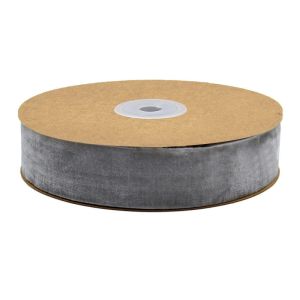 Quality Wholesale Black And White Stretch Double Sided Tape Velvet Ribbon for sale