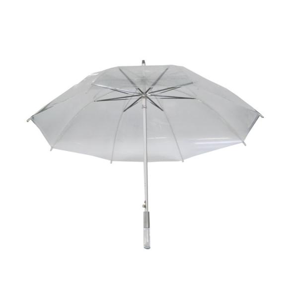 Clear Canopy Umbrella for Rain Fiberglass Ribs and Customized Design 23 Inches with Aluminum Shaft