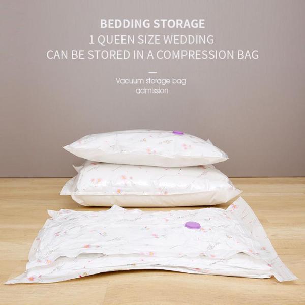 70 To 100 Microns Vacuum Seal Bags For Clothes With Pump For Mattress Foldable