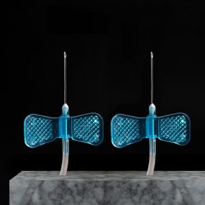 23 Gauge Butterfly Blood Draw Needle Non Pyrogenic With Flashback Window
