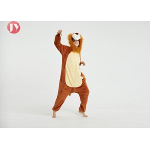 Wholesale Supersoft Fluffy Flannel 3D LION Kigurumi Romper Onesie pajamas