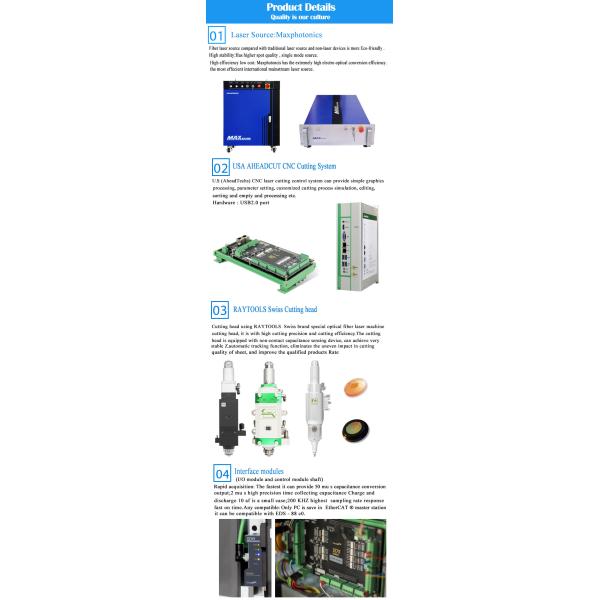 500W 800W 1kw High Precision Sheet Fiber Laser Cutting Machine