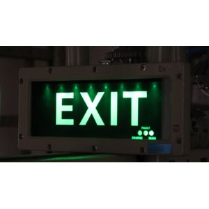 Ra≥70 5000K IP66 Explosion Proof Emergency Lamp Embedded Safety Exit Indicator Fire Emergency Exit Sign Light
