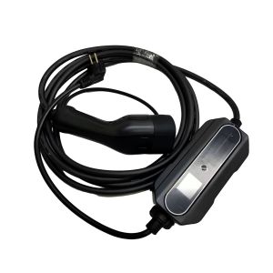 Silver Plating EV Portable Charger 1 Phase AC 16A Adjustable With Schuko