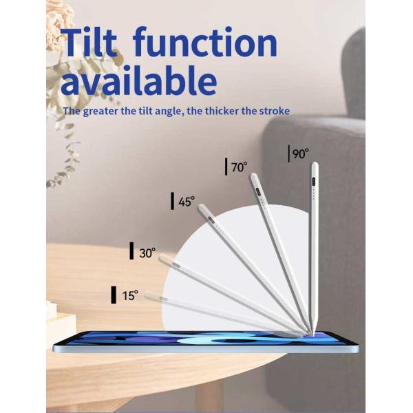 Built In Lithium Battery Stylus Pen For IPad Painted Aluminum Pen Body 15H Working Time