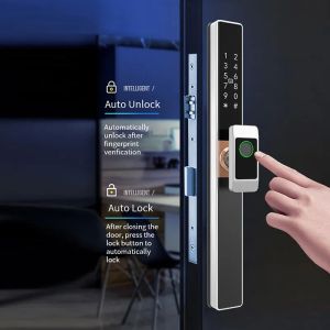 Bridge Cut Smart Front Door Locks Tuya Waterproof Digital Fingerprint Code Door