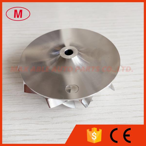 GT15-25 45.47/60.48mm 11+0 blades high performance turbocharger milling/aluminum 2618/billet compressor wheel