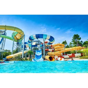 Water Park Games Equipment Fiberglass Water Slide For Children
