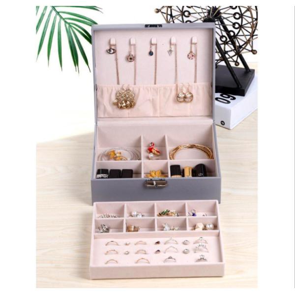 23cm 18cm 9cm Jewellery Organiser Box Portable Jewelry Case