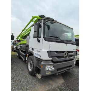 ZOOMLION 49 Meters Used Concrete Pump Truck 2015 Benz Chassis Boom Pump