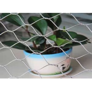 Stainless Steel Knotted Rope Mesh , Architectural Woven Metal Mesh