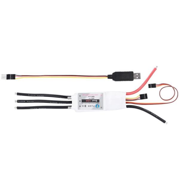5V/2A BEC Vinyl Rc ESC 3-7S Lipo 120A For Boat Marine